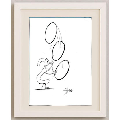 Muhamed Becovic 29x21cm Orijinal Karikatür BOD02541