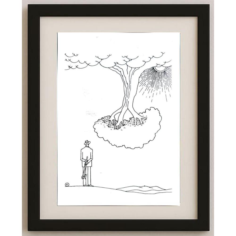 Salijan Yımgırçıyev 29x21cm Orijinal Karikatür BOD02542