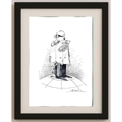 Kirman Abdin 43x30cm Orijinal Karikatür BOD02543