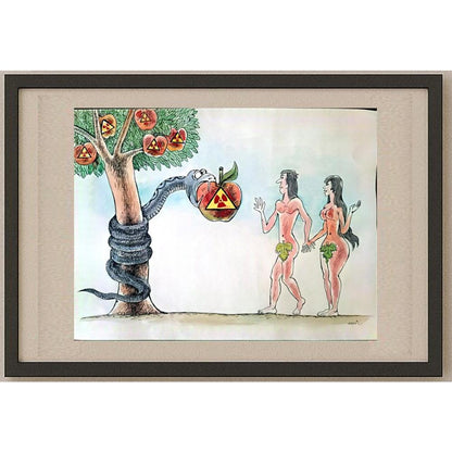 Meret Klıçev 50x35cm Orijinal Karikatür BOD02544