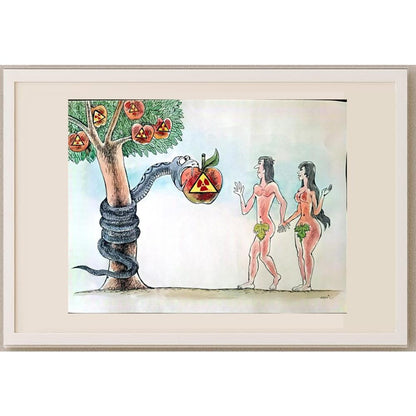 Meret Klıçev 50x35cm Orijinal Karikatür BOD02544