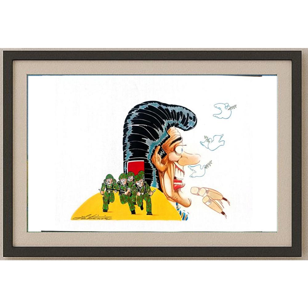 Zoran Zilaticanin 43x30cm Orijinal Karikatür BOD02551
