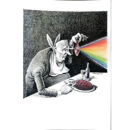 Andrejez Graniak 29x21cm Orijinal Karikatür BOD02553