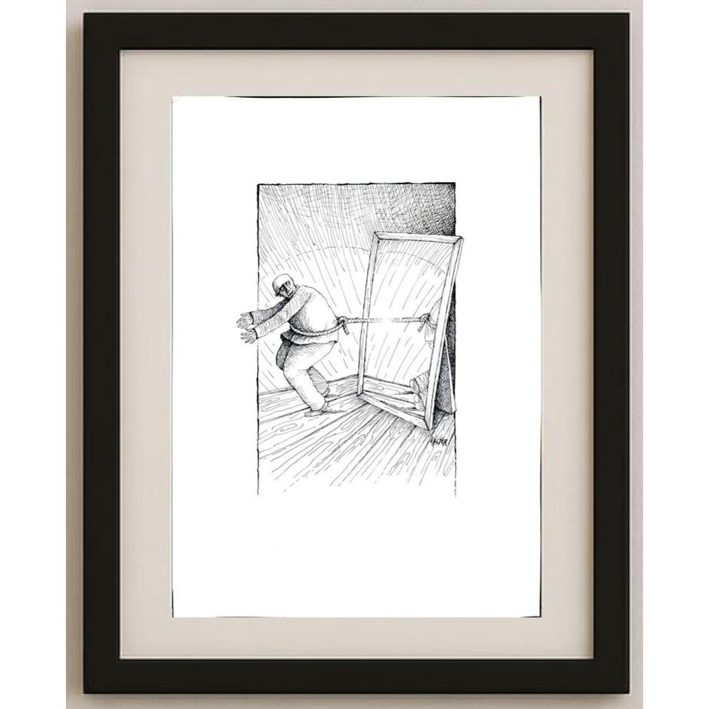 Jano Valter 43x30cm Orijinal Karikatür BOD02561
