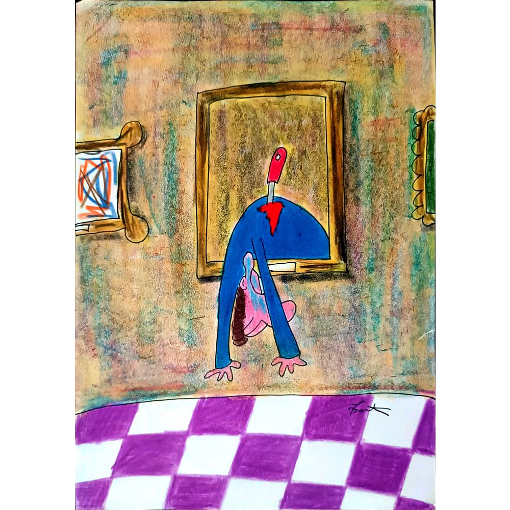 Bartis Silviu 29x21cm Orijinal Karikatür BOD02567