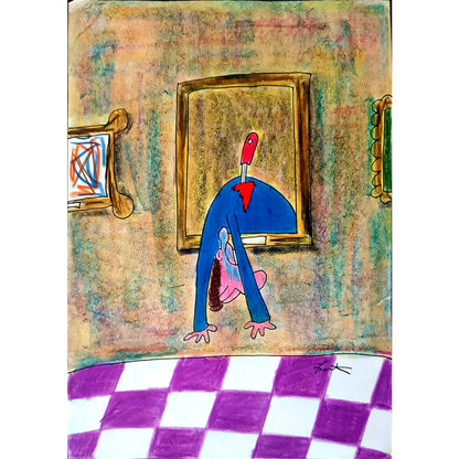 Bartis Silviu 29x21cm Orijinal Karikatür BOD02567