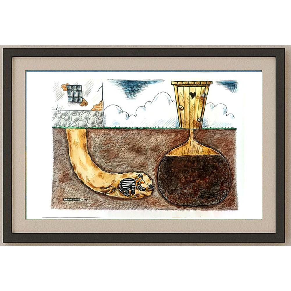 Alexander Markelov 29x21cm Orijinal Karikatür BOD02569
