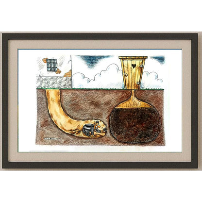 Alexander Markelov 29x21cm Orijinal Karikatür BOD02569