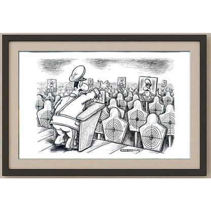 Alexander Markelov 29x21cm Orijinal Karikatür BOD02570