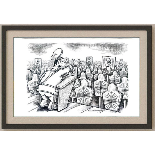 Alexander Markelov 29x21cm Orijinal Karikatür BOD02570