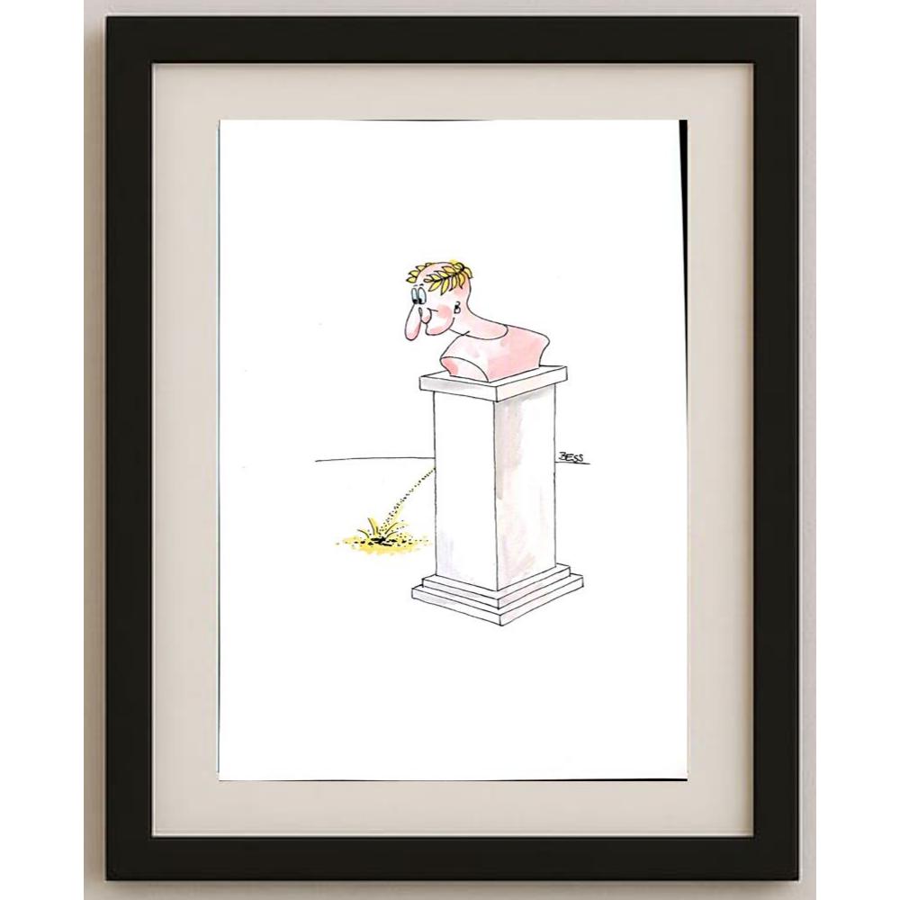 Winfried Besslich 29x21cm Orijinal Karikatür BOD02573