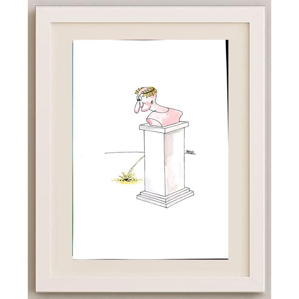 Winfried Besslich 29x21cm Orijinal Karikatür BOD02573
