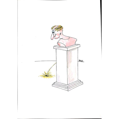 Winfried Besslich 29x21cm Orijinal Karikatür BOD02573