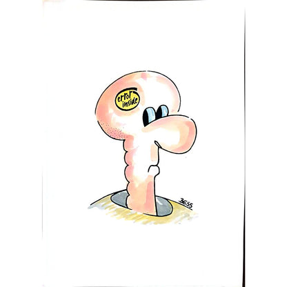 Winfried Besslich 29x21cm Orijinal Karikatür BOD02574
