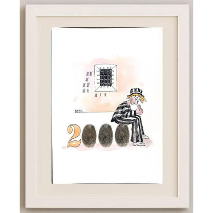 Winfried Besslich 29x21cm Orijinal Karikatür BOD02575