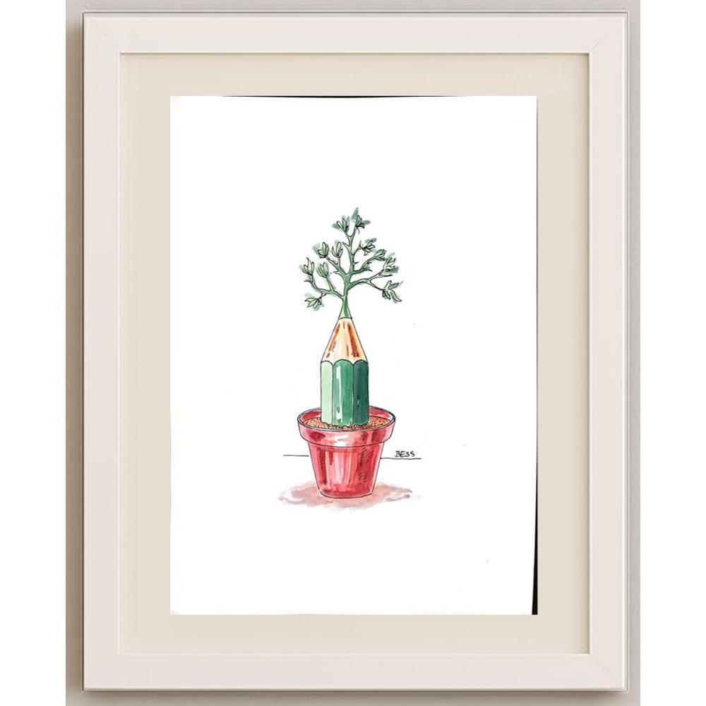 Winfried Besslich 29x21cm Orijinal Karikatür BOD02577