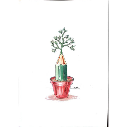 Winfried Besslich 29x21cm Orijinal Karikatür BOD02577