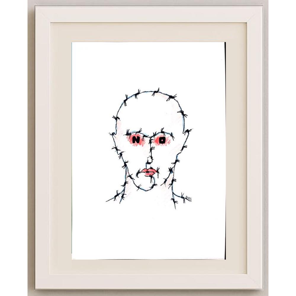 Winfried Besslich 29x21cm Orijinal Karikatür BOD02579