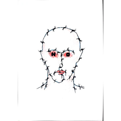 Winfried Besslich 29x21cm Orijinal Karikatür BOD02579