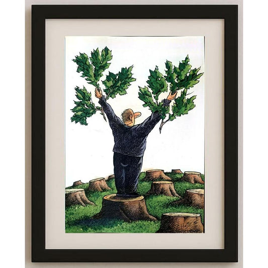 Semerenko Vladimir 29x21cm Orijinal Karikatür BOD02580