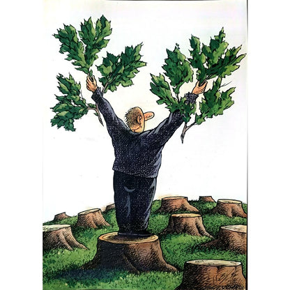 Semerenko Vladimir 29x21cm Orijinal Karikatür BOD02580
