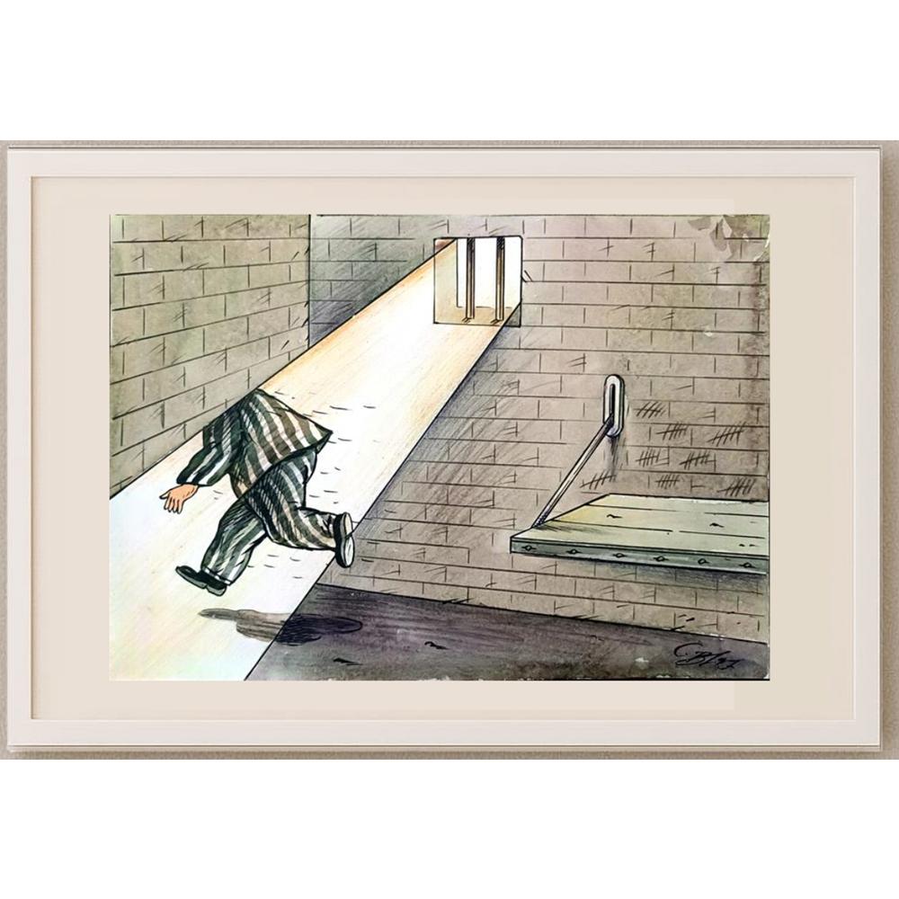 Semerenko Vladimir 29x21cm Orijinal Karikatür BOD02581