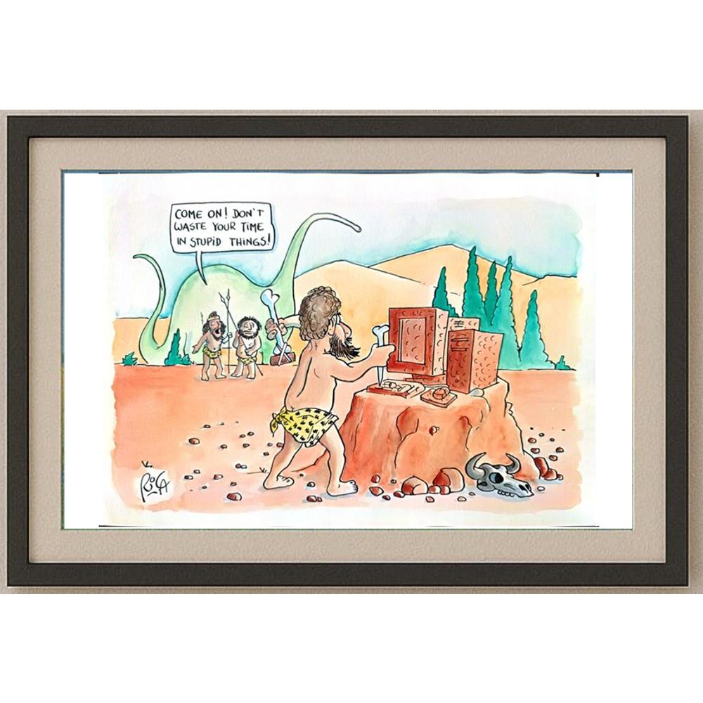 Ricardo Nunes 29x21cm Orijinal Karikatür BOD02586