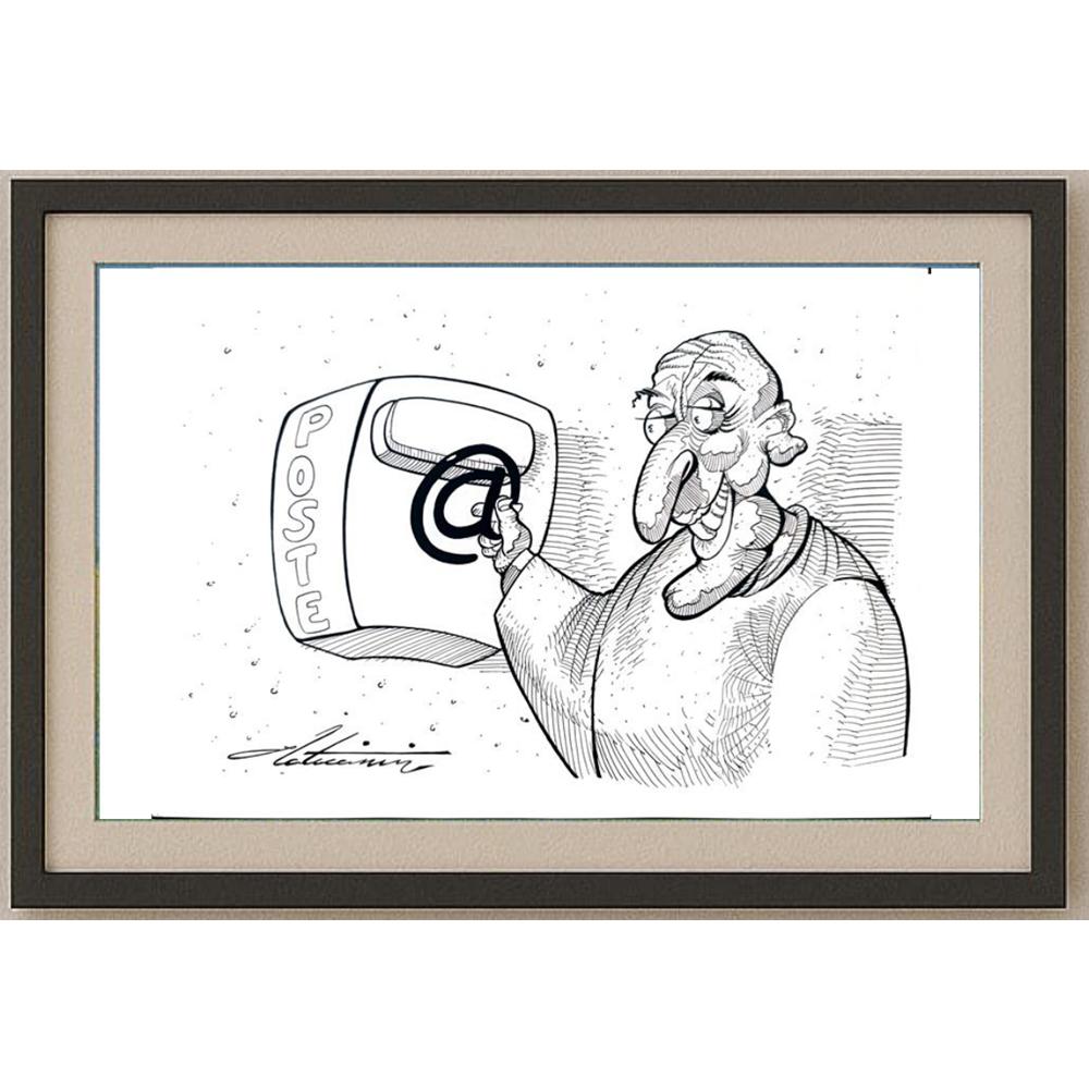 Zoran Zlaticanin 29x21cm Orijinal Karikatür BOD02587