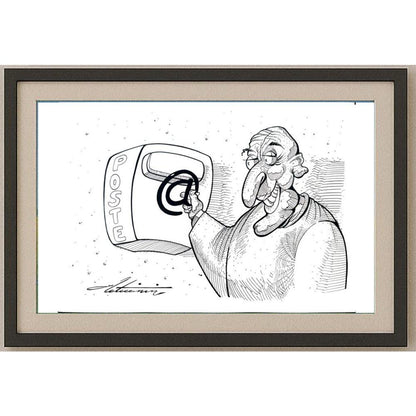 Zoran Zlaticanin 29x21cm Orijinal Karikatür BOD02587