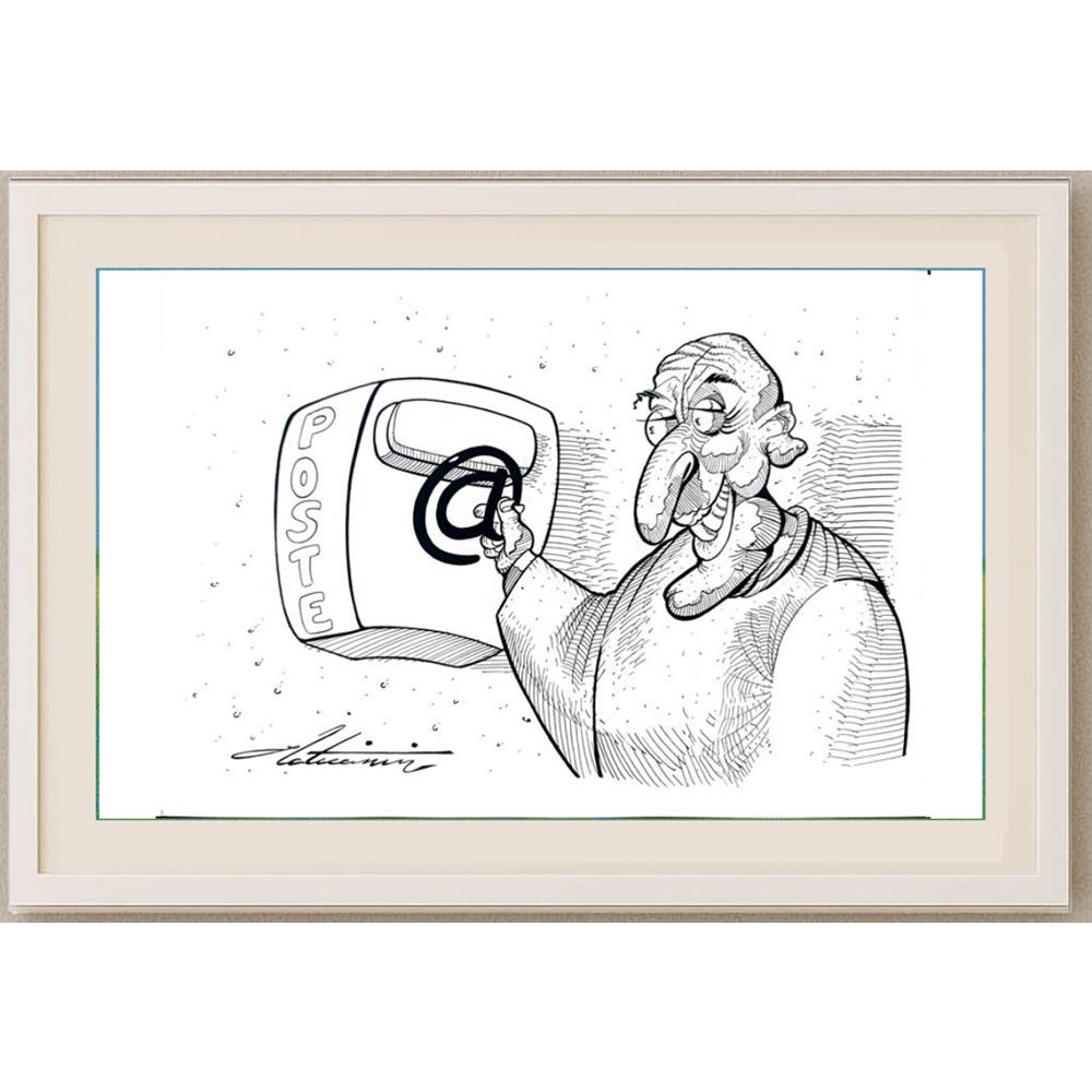 Zoran Zlaticanin 29x21cm Orijinal Karikatür BOD02587