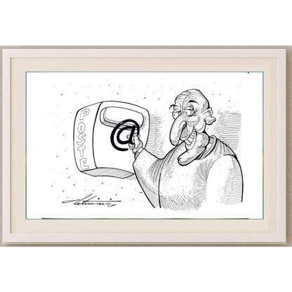 Zoran Zlaticanin 29x21cm Orijinal Karikatür BOD02587