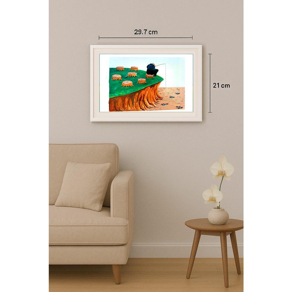 Rahardi Handining 29x21cm Orijinal Karikatür BOD02589