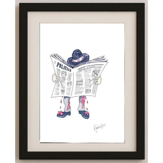 Miroslav Jakovljev 29x21cm Orijinal Karikatür BOD02590