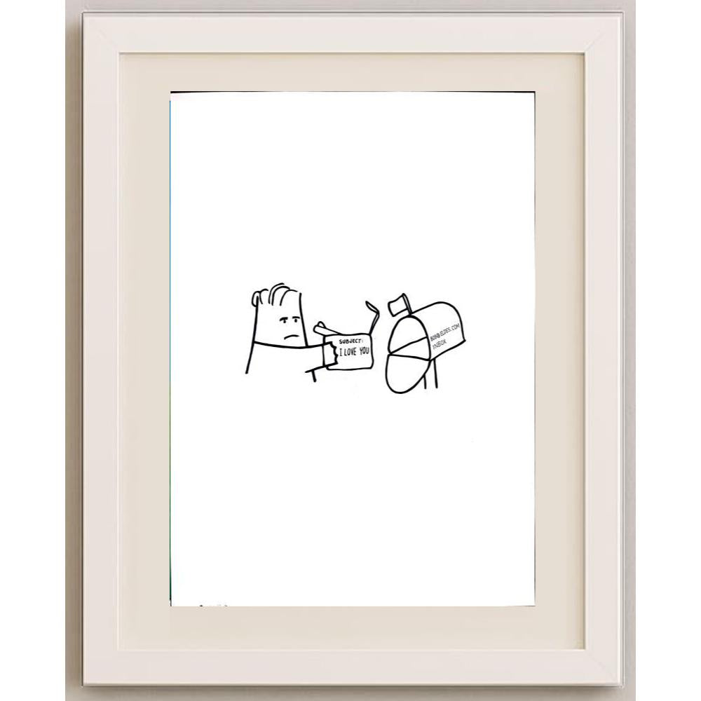 Eldes De Paula 29x21cm Orijinal Karikatür BOD02592