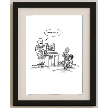 Renato Bruno 29x21cm Orijinal Karikatür BOD02599