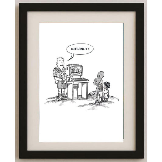 Renato Bruno 29x21cm Orijinal Karikatür BOD02599