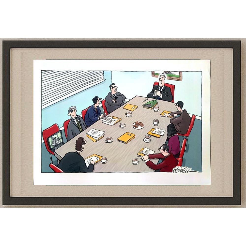 Roger Penwill 43x30cm Orijinal Karikatür BOD02609