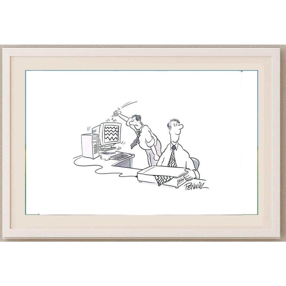 Roger Penwill 43x30cm Orijinal Karikatür BOD02610