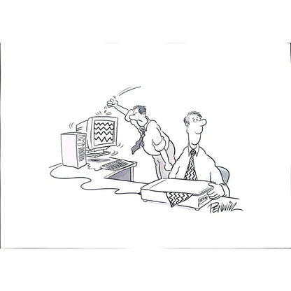 Roger Penwill 43x30cm Orijinal Karikatür BOD02610