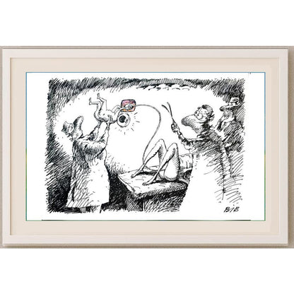 Viacheslav Bibishev 43x30cm Orijinal Karikatür BOD02615