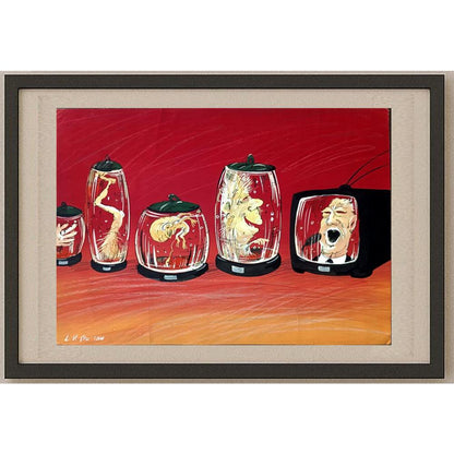 Leonid Storozkhuk 43x30cm Orijinal Karikatür BOD02617