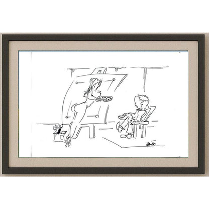 Branko Premuzic 29x21cm Orijinal Karikatür BOD02622