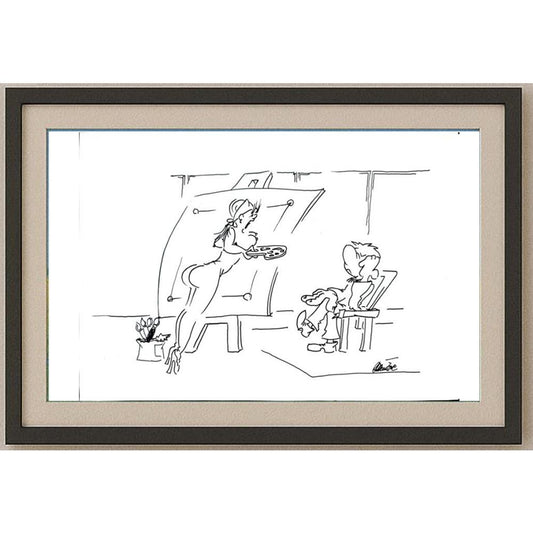 Branko Premuzic 29x21cm Orijinal Karikatür BOD02622