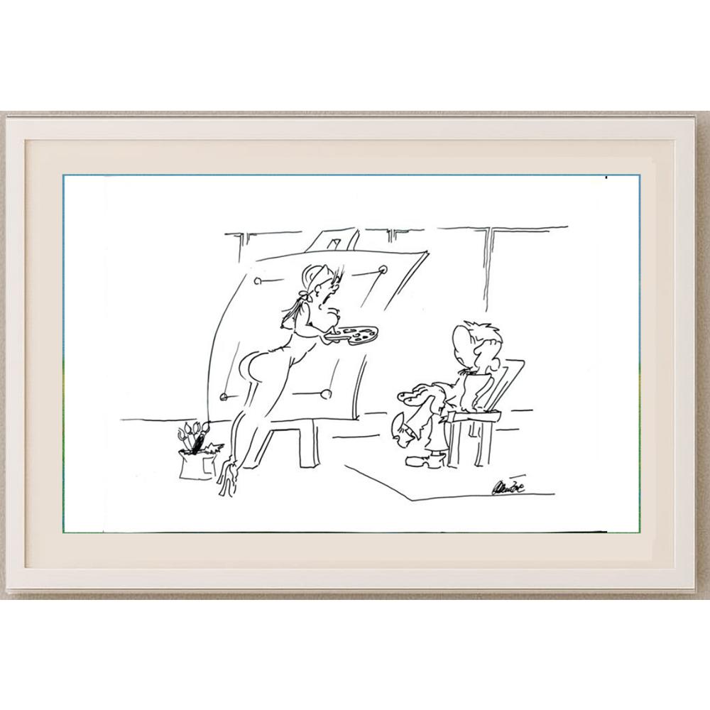 Branko Premuzic 29x21cm Orijinal Karikatür BOD02622