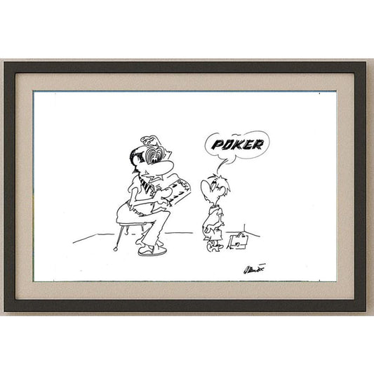 Branko Premuzic 29x21cm Orijinal Karikatür BOD02624