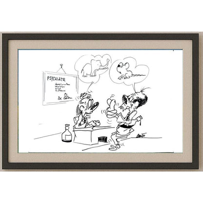 Branko Premuzic 29x21cm Orijinal Karikatür BOD02626