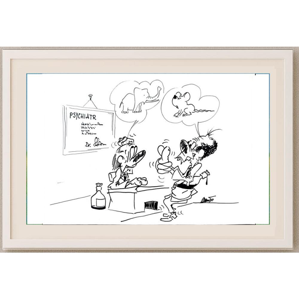 Branko Premuzic 29x21cm Orijinal Karikatür BOD02626