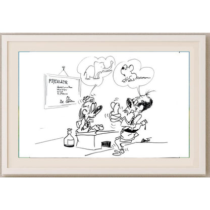 Branko Premuzic 29x21cm Orijinal Karikatür BOD02626