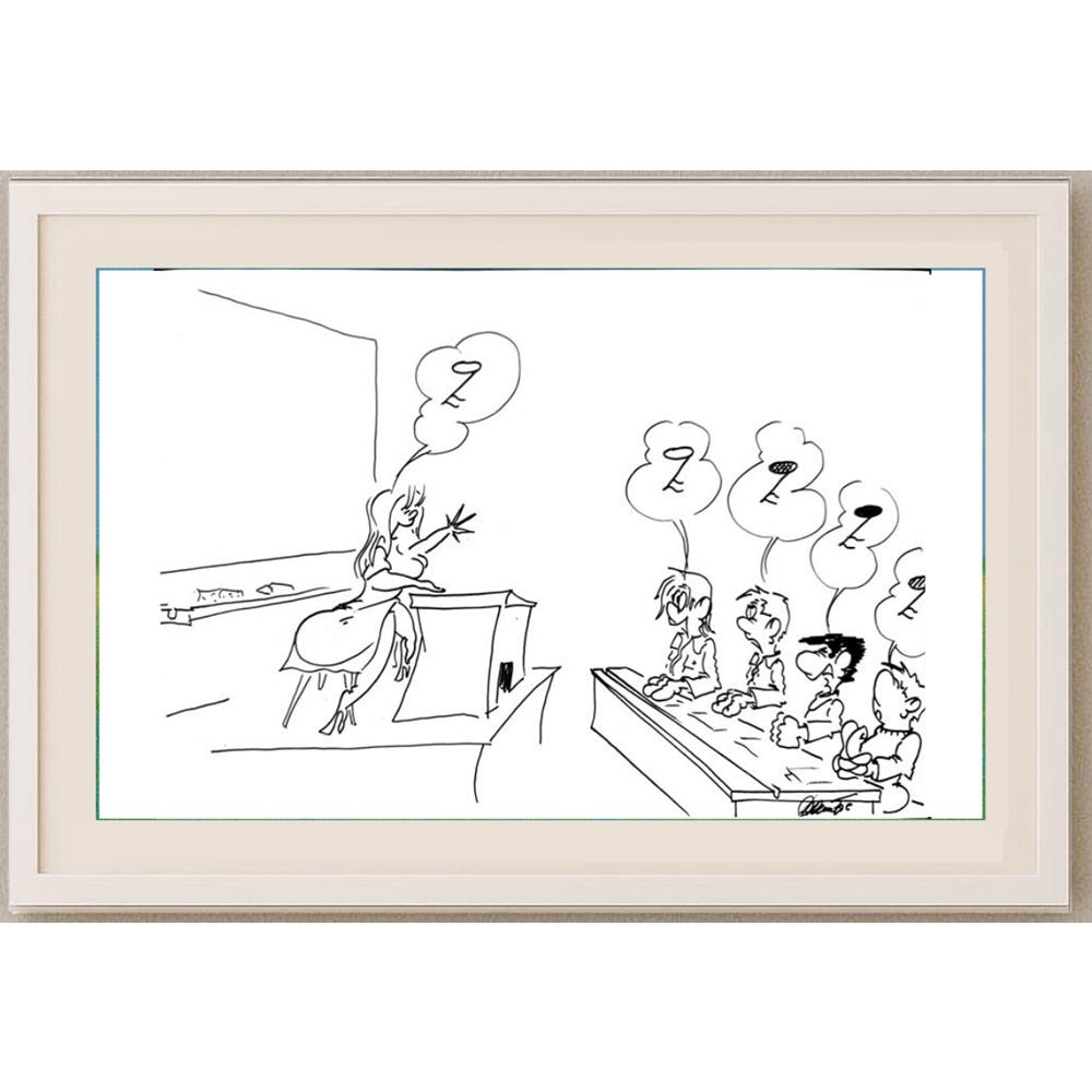 Branko Premuzic 29x21cm Orijinal Karikatür BOD02627