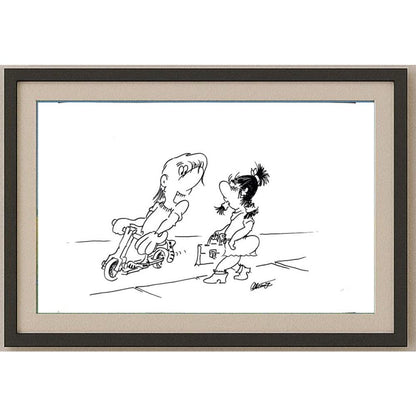 Branko Premuzic 29x21cm Orijinal Karikatür BOD02628